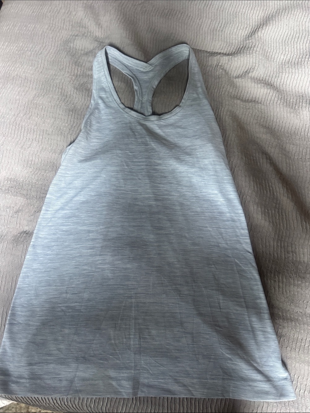 Lululemon Light Gray Racerback Women’s Tank Top. Size 8. very good condition.